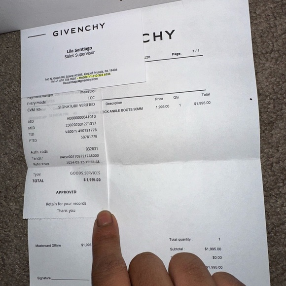 Real AUTHENTIC GIVENCHY BOOTS SIZE 40(us 10)I wear a us 8 in women run small - Picture 2 of 11